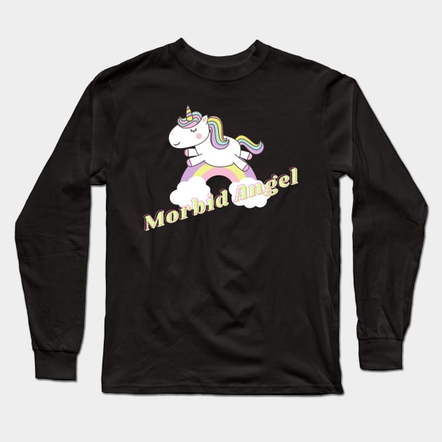morbid angel ll unicorn Long Sleeve T-Shirt by j and r